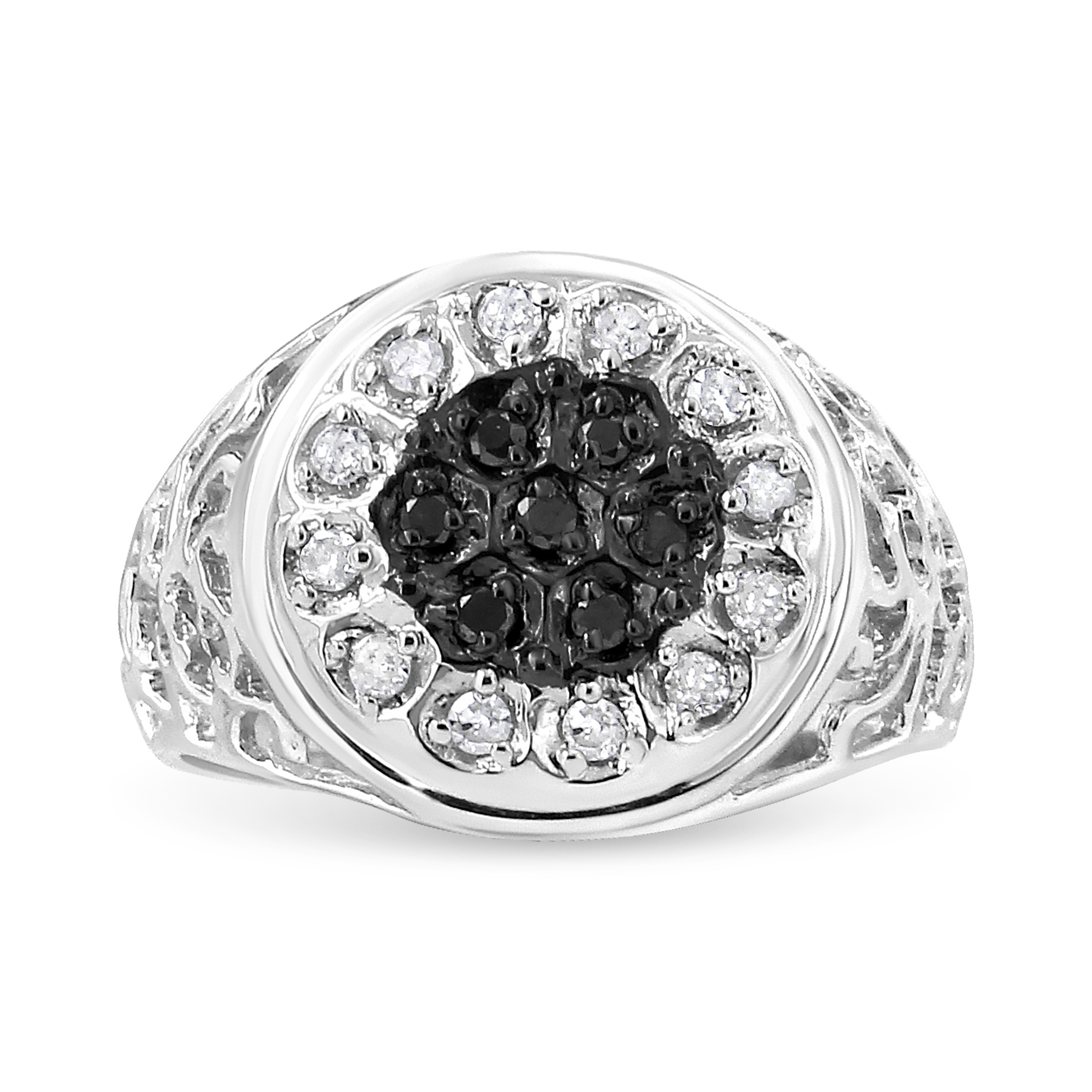 .925 Sterling Silver 1/4 Cttw White And